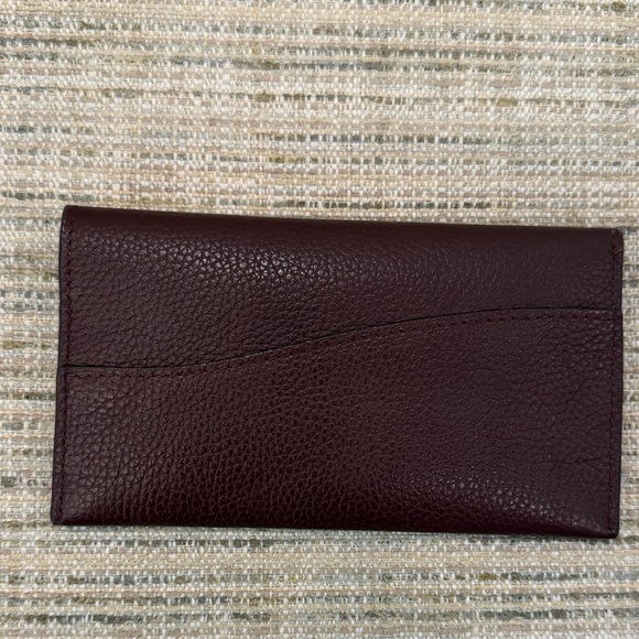 Polène Sierra Full Grain Burgundy Leather Wallet - Picture 3 of 6